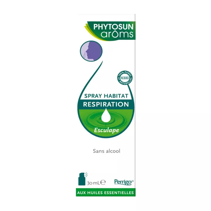 Phytosun Arôms Spray Respiration Habitat Esculape Flacon 30 ml