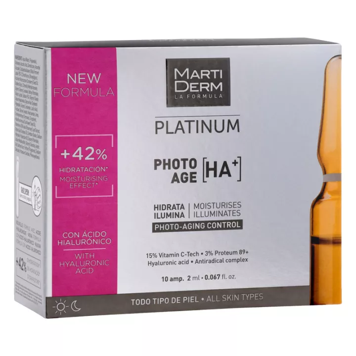 Martiderm Platinum Photo-Age HA+ антиоксидантные ампулы