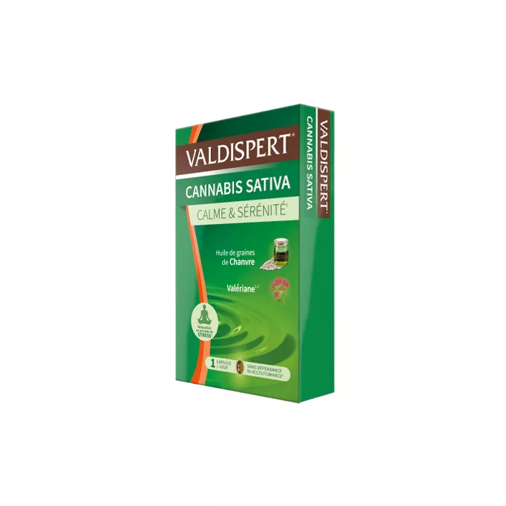 Valdispert cannabis sativa kalmte & sereniteit 24 capsules