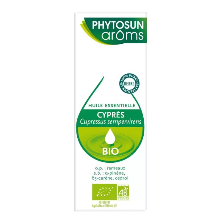 Huile essentielle Bio Cyprès 10 ml Phytosun Aroms