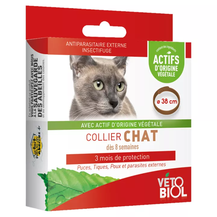 Collar natural de plagas Vetobiol gato
