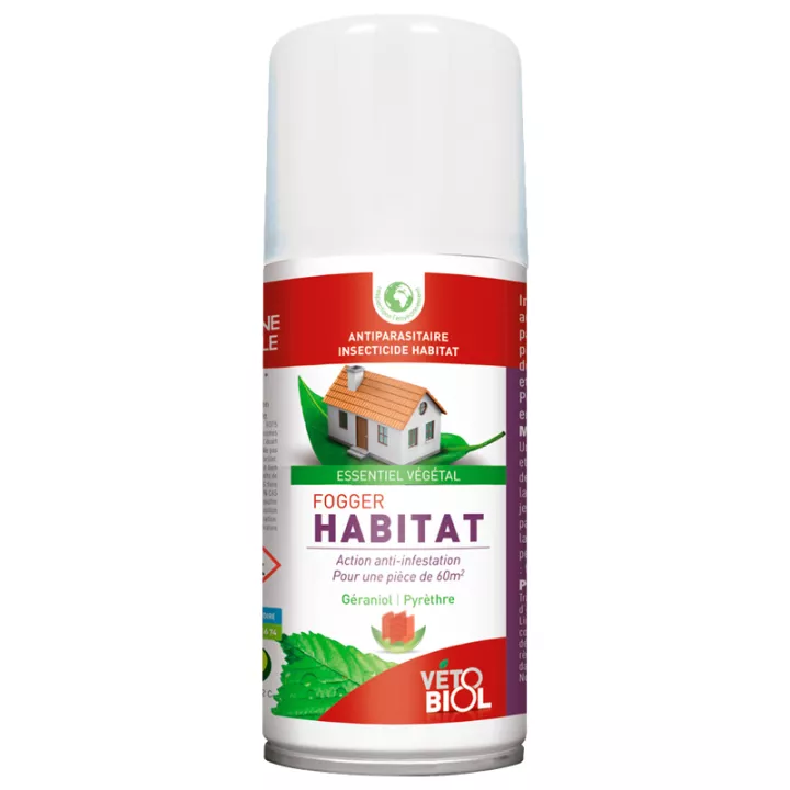 Vetobiol Fogger habitat Repelente de Insectos Natural Perro Gato 150ml