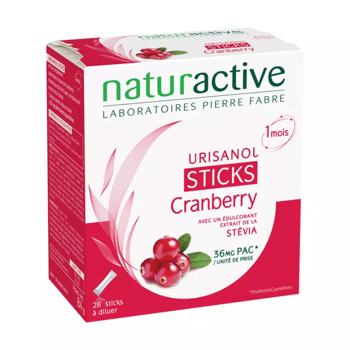 Urisanol Sticks Cranberry Stevia 28 sticks