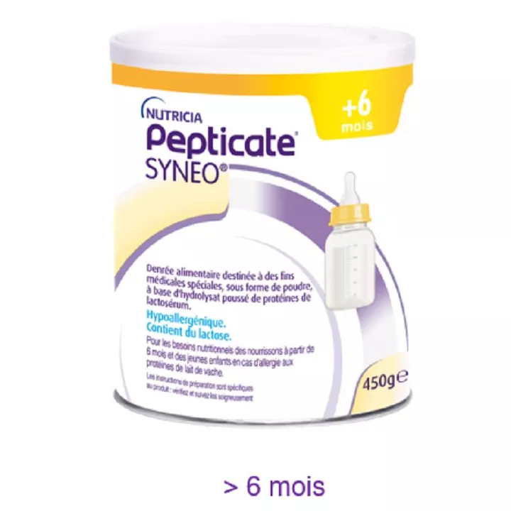 Pepticate Syneo 2ème âge poudre orale substitution lait de vache 450g