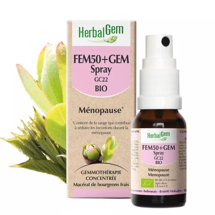 Herbalgem FEM50 + GEM CG22 Bio 15ml spray per menopausa