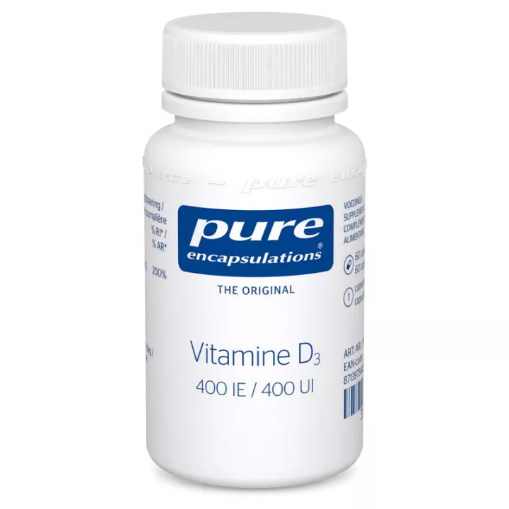 Vitamine D3 400 IE Pure inkapseling 60 caps