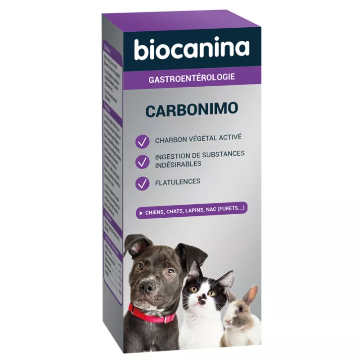 Biocanina Carbonimo Carbón activado para animales 100ml