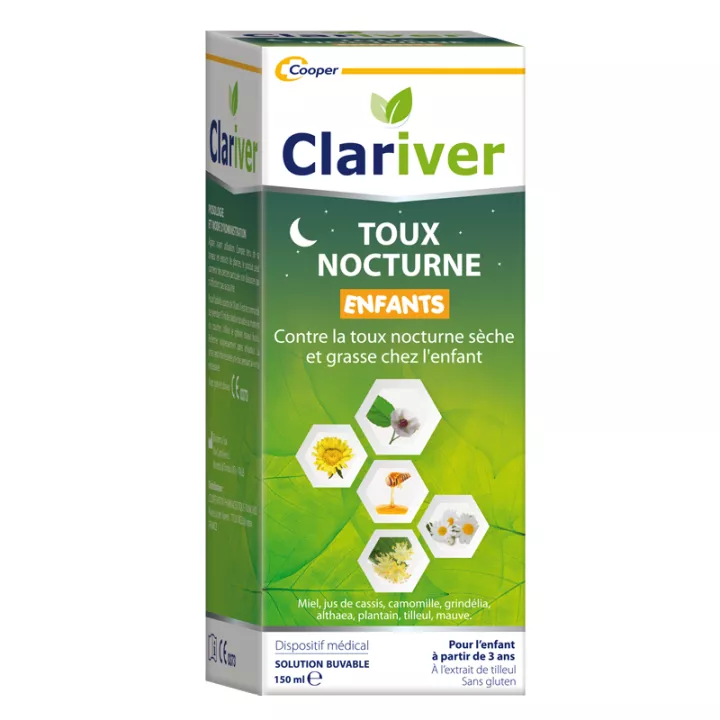 CLARIVER Jarabe natural tos nocturna Niño 150ml