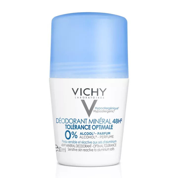 Deodorante minerale Vichy Roll 48h su tolleranza ottimale 50 ml
