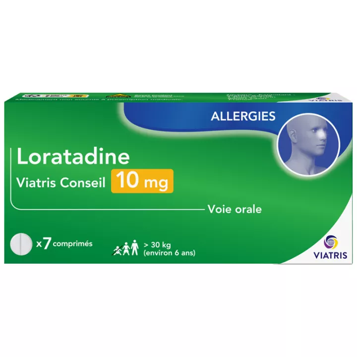 Mylan Viatris Consejo Loratadina 10 mg Alergia 7 comprimidos