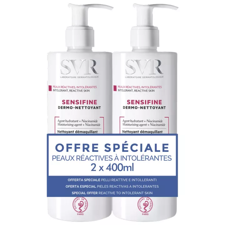 SVR Sensifine Dermo Nettoyant Peau Réactive 400ml