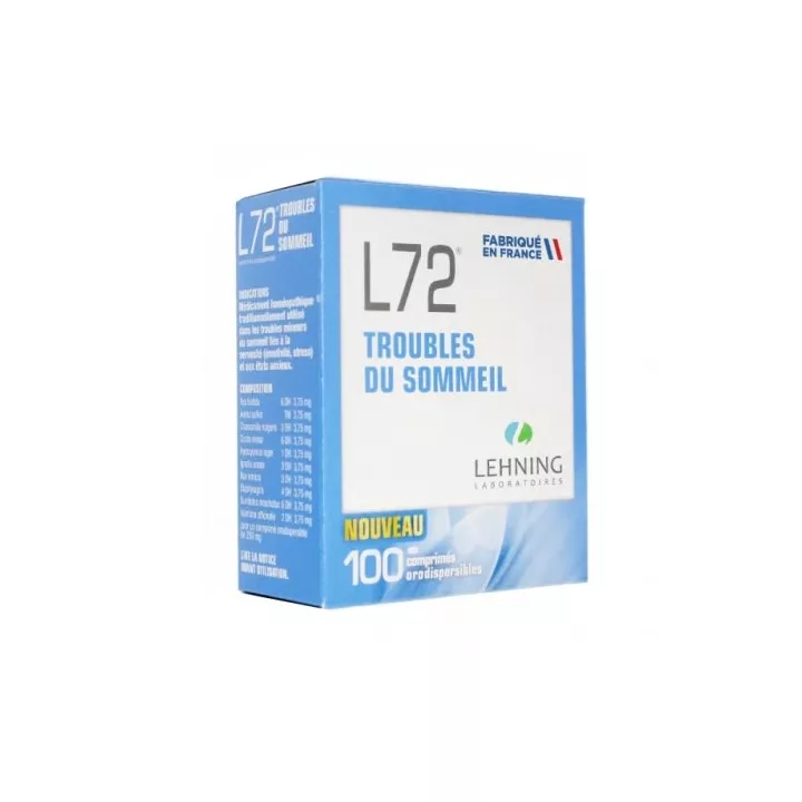 LEHNING L72 comprimidos orodispersíveis homeopáticos Sono