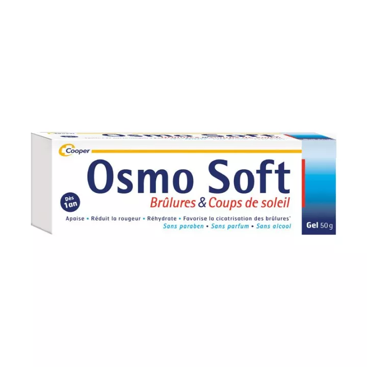 OSMO SOFT gel para queimaduras, queimaduras solares