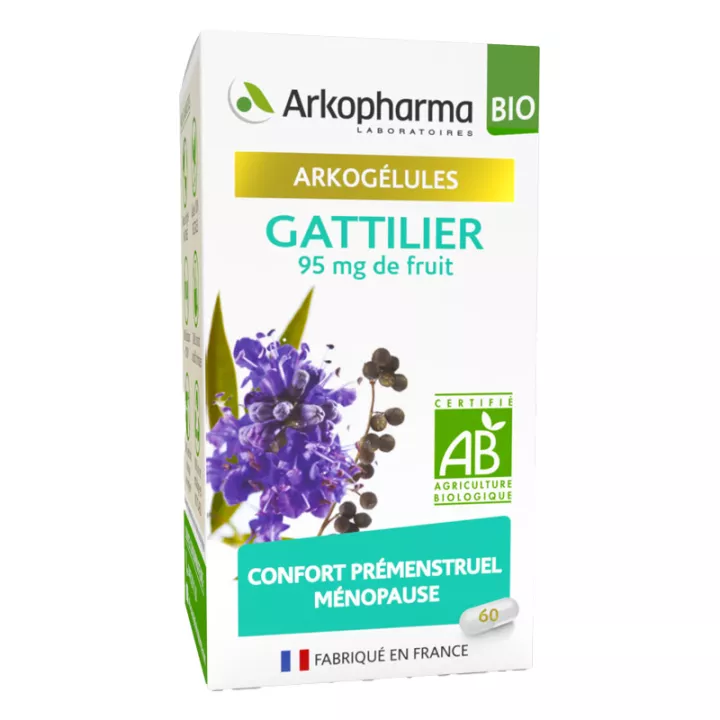 Arkogélules Gattilier Confort Prémenstruel Ménopause Bio 60 Gélules
