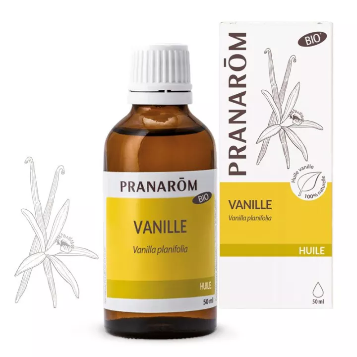 PRANAROM Olio vegetale biologico con estratto di vaniglia 50 ml