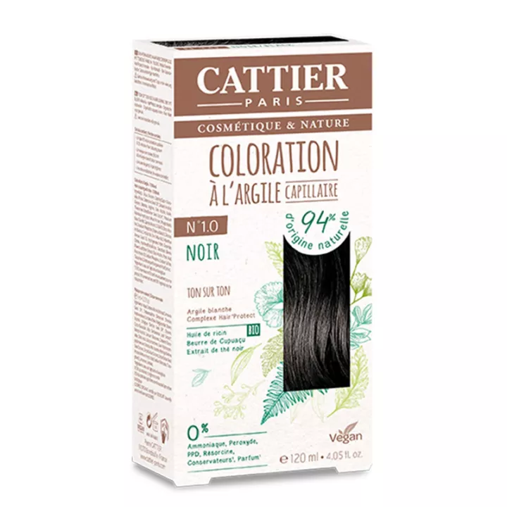 Color de cabello natural Cattier con arcilla