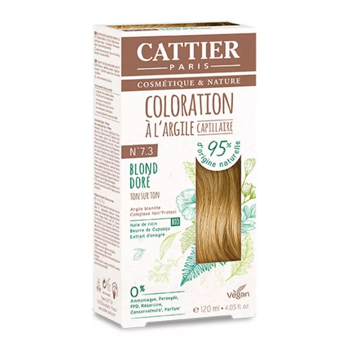 Cattier Coloration Capillaire Naturelle à l'Argile BLOND DORÉ