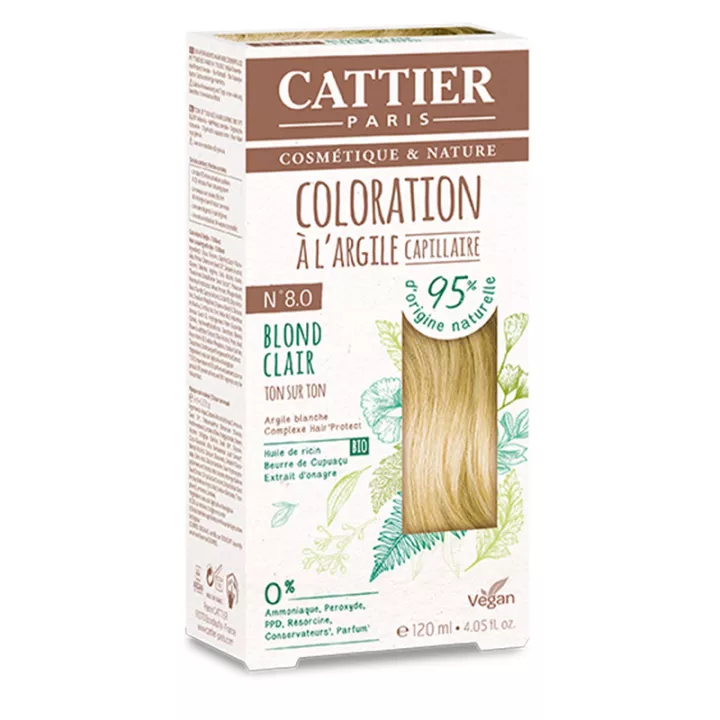 Color de cabello natural Cattier con arcilla