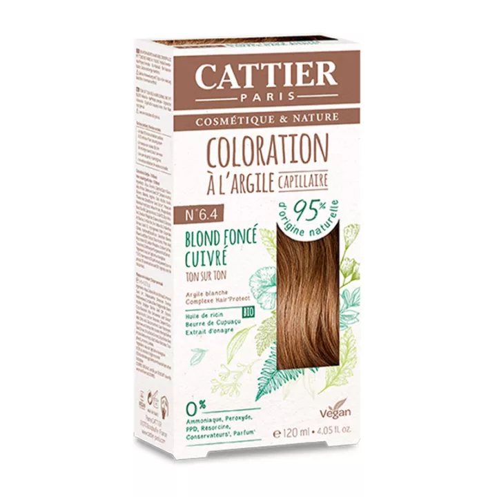 Color de cabello natural Cattier con arcilla