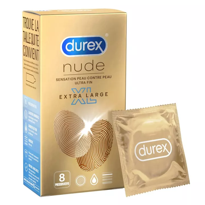 Durex Nude pele a pele 8 preservativos ultrafinos