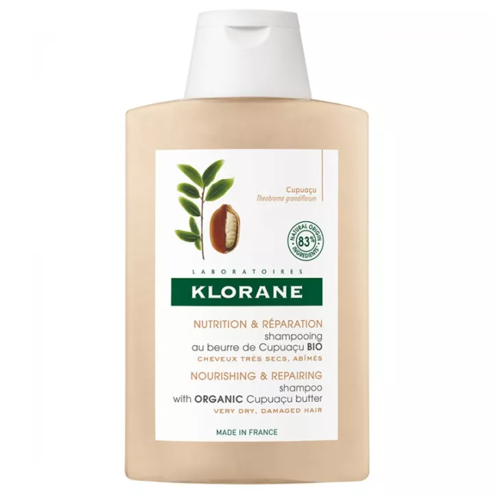 Champú reparador para cabellos muy secos Klorane Organic Cupuaçu