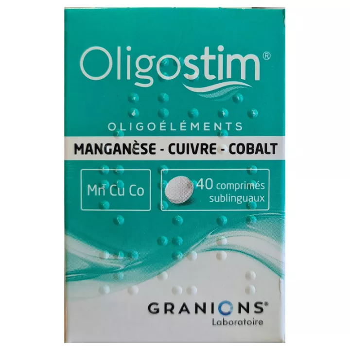 OLIGOSTIM MN-CU-CO 40 comprimés Granions