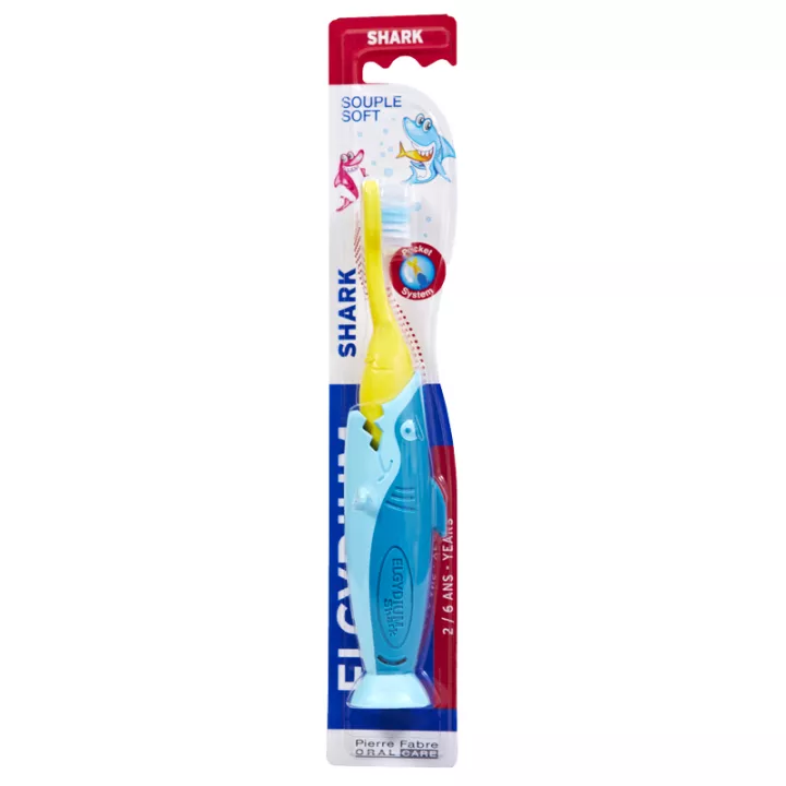 Elgydium Shark Brosse à Dent pour enfant de 2 à 6 ans