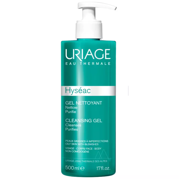 Gel limpiador Uriage Hyseac para pieles mixtas y grasas.