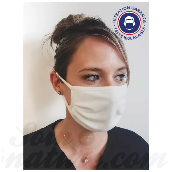 Maschera barriera in tessuto riutilizzabile 100 volte Categoria 1