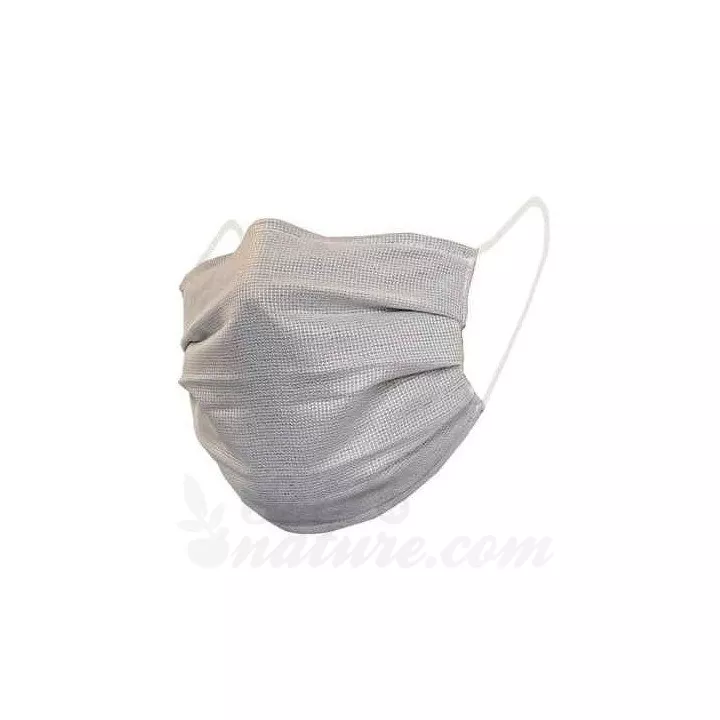 Máscara de barreira anti-projeção em tecido reutilizável