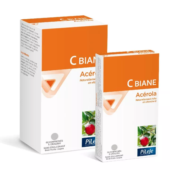 Pileje C-Biane Acerola tabletas antioxidantes