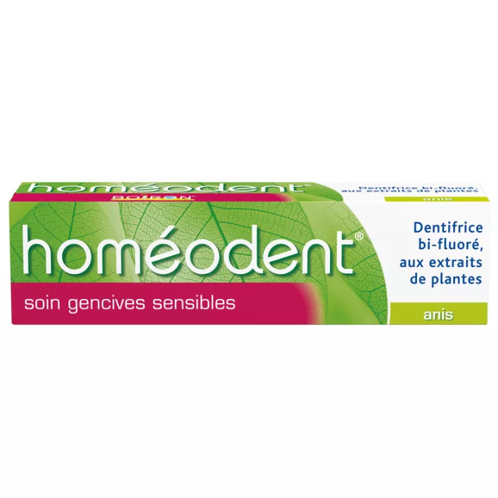 Homeodent creme dental homeopático para goma de mascar sensível Boiron