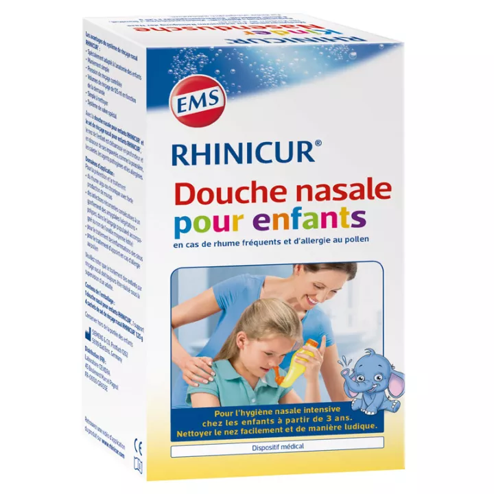 Doccia nasale Rhinicur per bambini + risciacquo al sale