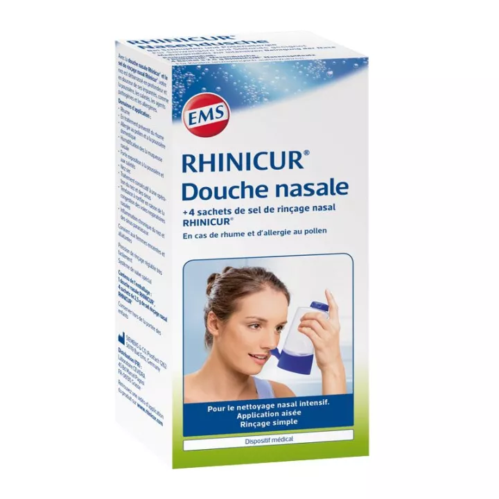 BocaVid Pro® Douche Nasale - Spray Nasal - 50x Sel de Rinçage Nasal - Douche  Nasale