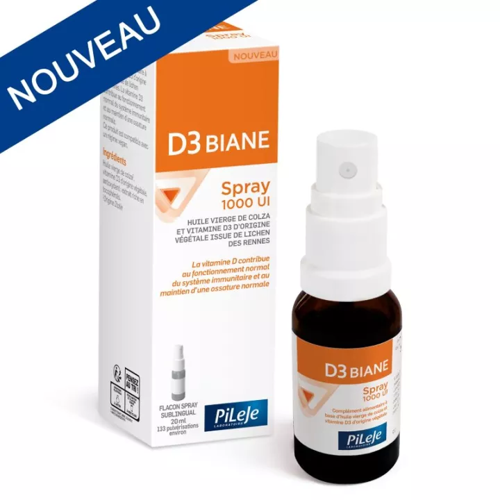 Pileje Vitamin D3 Biane 1000UI Spray 20ml