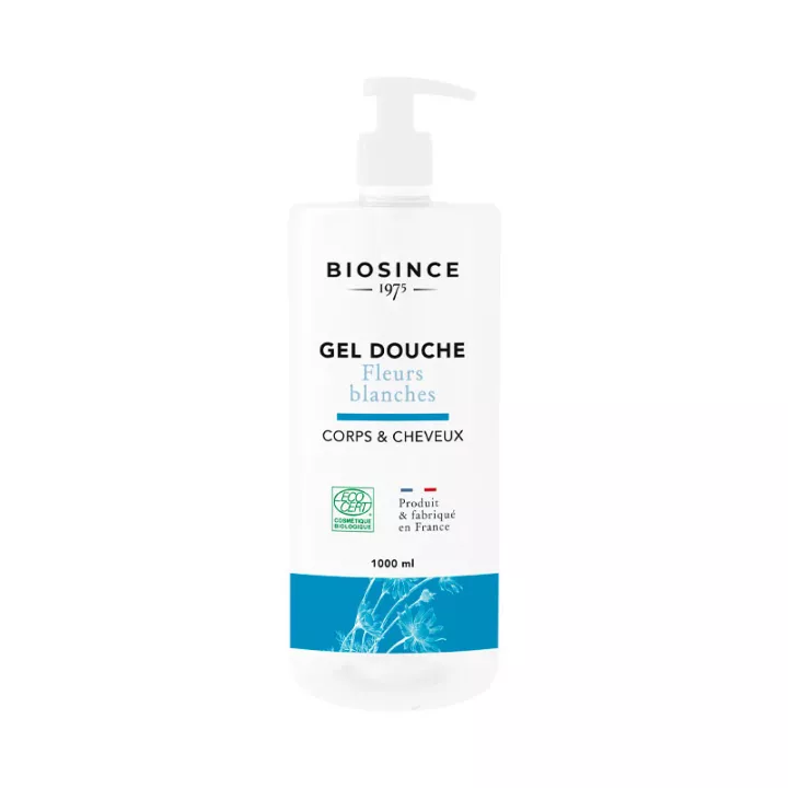 Biosince Gel de Ducha Flores Blancas Cuerpo y Cabello 1 L