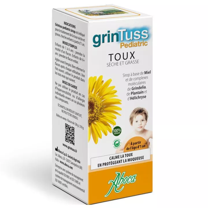GRINTUSS Sirop pour calmer la toux chez l'enfant en vente en pharmacie