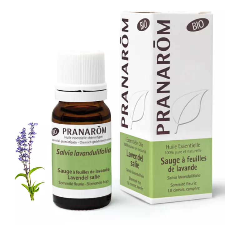 Pranarom Huile Essentielle Sauge à feuilles de lavande Salvia lavandulifolia 10ml