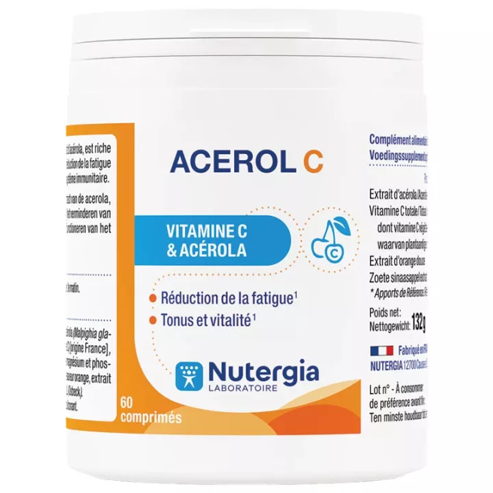 Nutergia Acerol C Fatigue Reduction