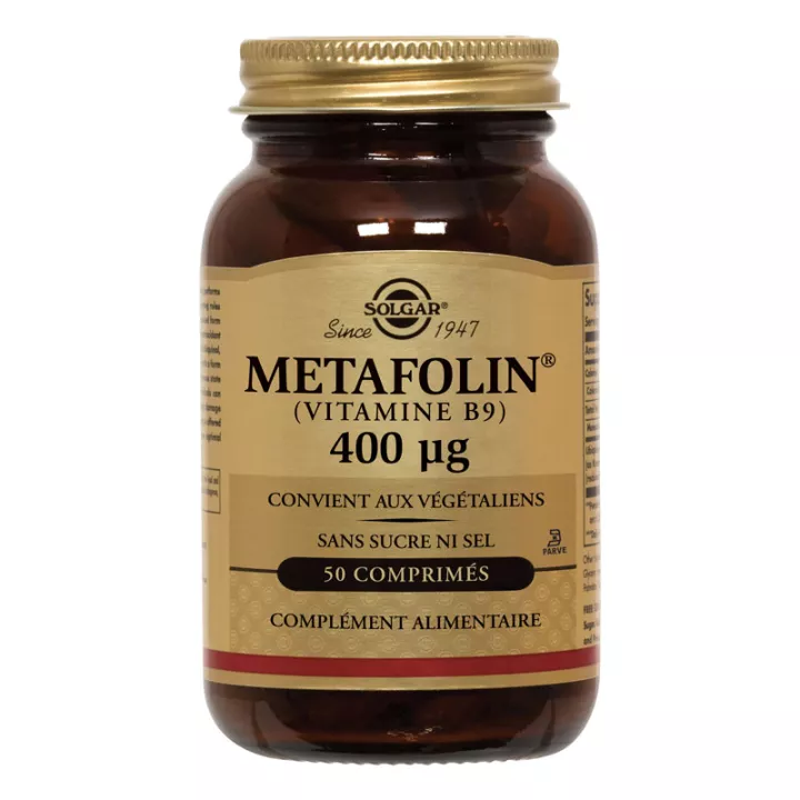 Solgar Metafolin Vitamine B9 400 µg 50 tabletten