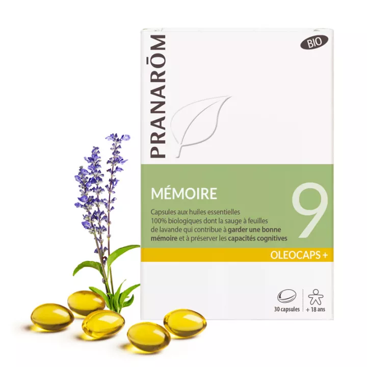 Pranarom Oleocaps 9 Mémoire Bio 30 Capsules