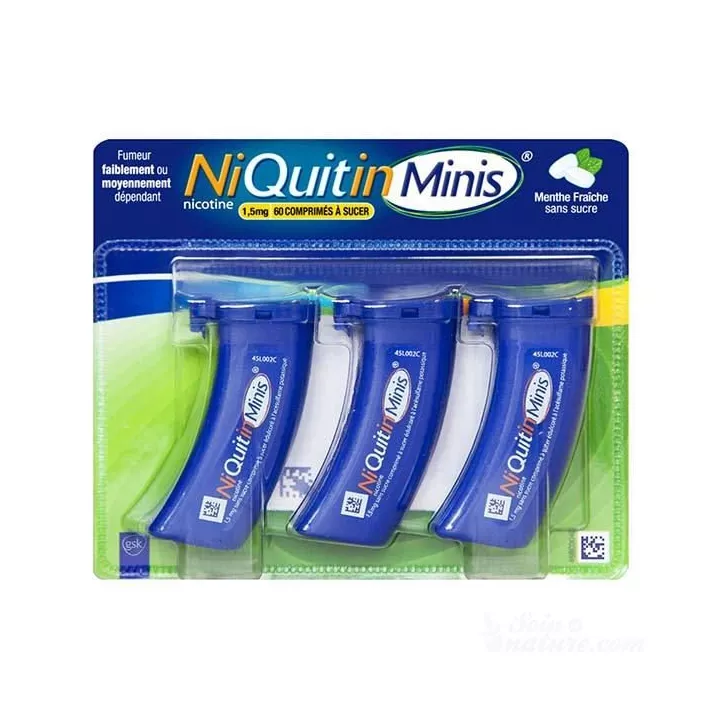 Niquitin Minis 1.5 mg Menthe Fraîche 60 Comprimés