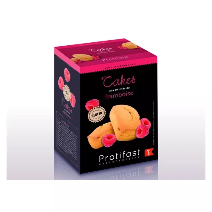 Pastel Protifast con Nuggets de Frambuesa 5 bolsas