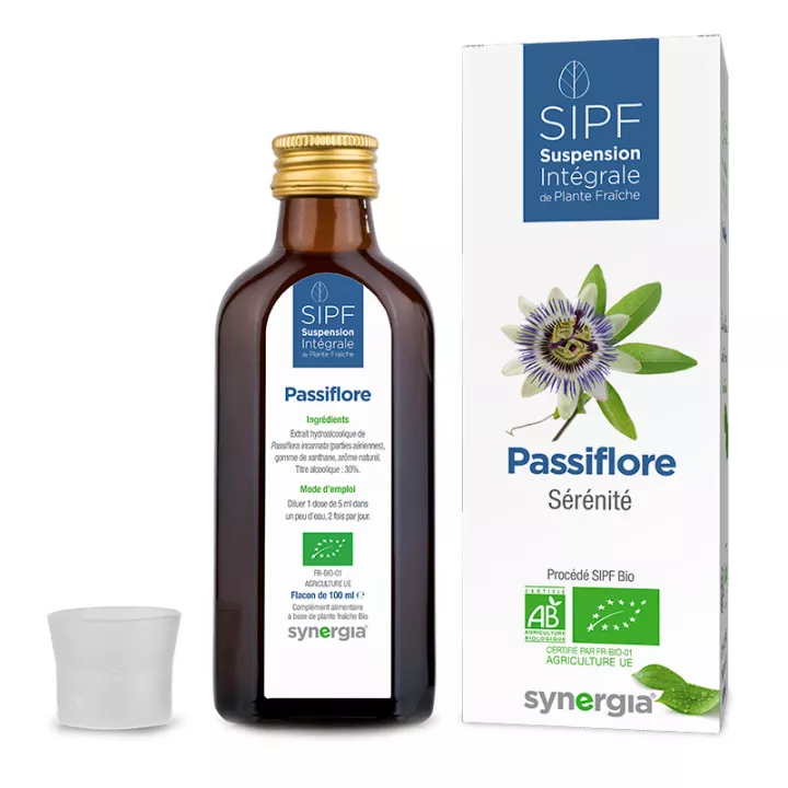 Synergia SIPF Bio Passiflore Suspension Intégrale de Plante Fraîche 100ml