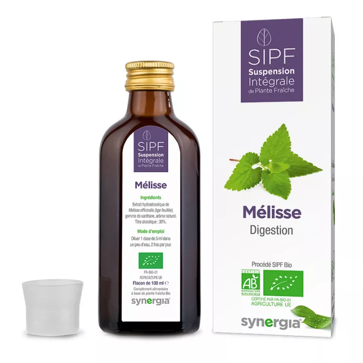 Synergia SIPF Bio Mélisse Suspension Intégrale de Plante Fraîche 100ml