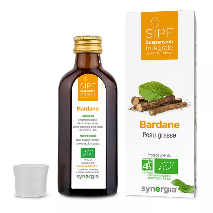 Synergia SIPF Bio BARDANE Suspension Intégrale de Plante Fraîche 100ml