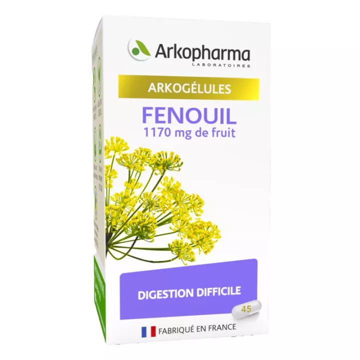 Arkogélules Fennel Difficult Digestion 45 capsules