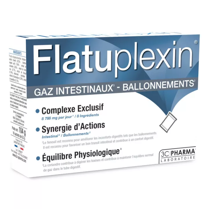 3C Pharma Flatuplexin Gaz Intestinaux - Ballonements 16 sachets