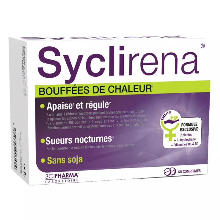 3C Pharma Sycliréna Hot Flashes 60 compresse