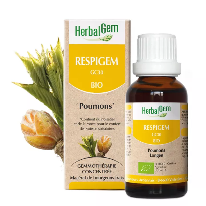 Herbalgem Respigem GC30 Bio Gemmothérapie pour la respiration